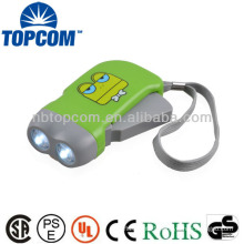 Best quality energy saving hand pressing flashlight